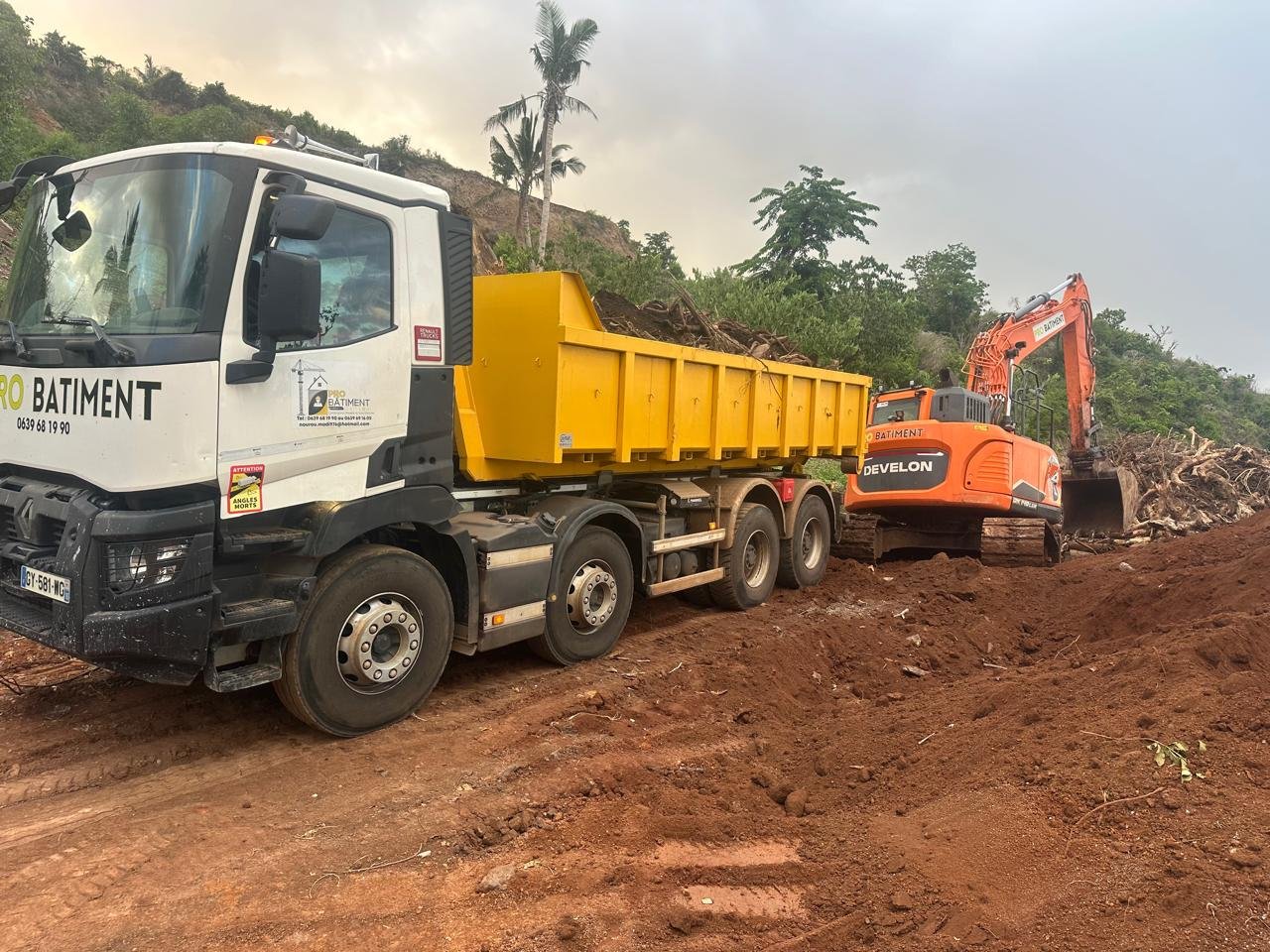 Terrassement à Mayotte